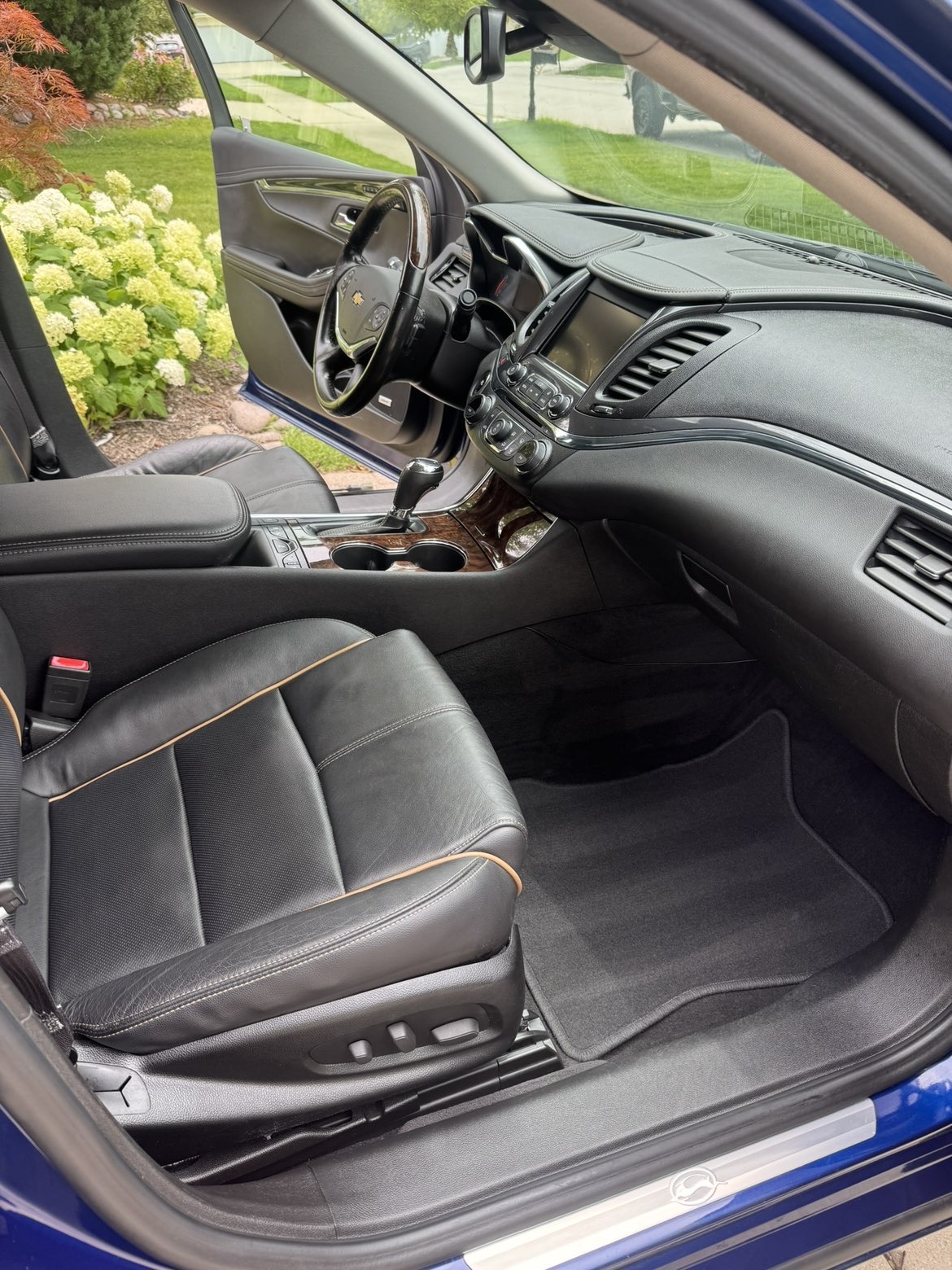 Clean detailed sedan interior